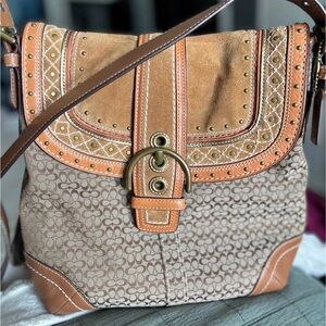 Coach Brown and Tan Soho Bag